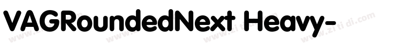 VAGRoundedNext Heavy字体转换